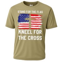 I Stand For The Flag Kneel For The Cross Patriotic Christian Performance Shirt