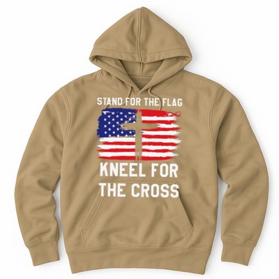 I Stand For The Flag Kneel For The Cross Patriotic Christian Hoodie