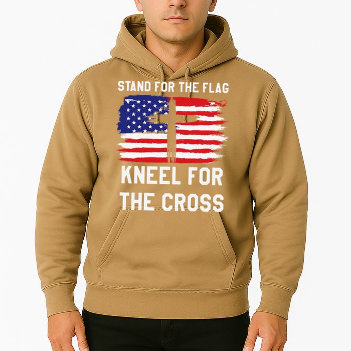 I Stand For The Flag Kneel For The Cross Patriotic Christian Hoodie