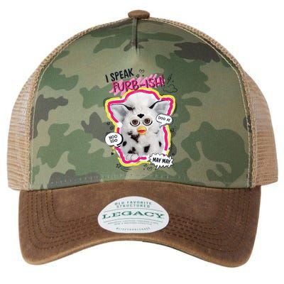 I Speak Furbish! Snowball Retro Vibes Big Chest Legacy Tie Dye Trucker Hat
