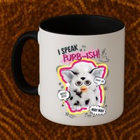 I Speak Furbish! Snowball Retro Vibes Big Chest Mug