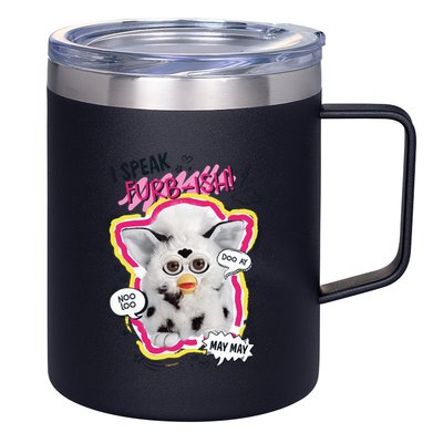 I Speak Furbish! Snowball Retro Vibes Big Chest 12oz Stainless Steel Coffee Mug