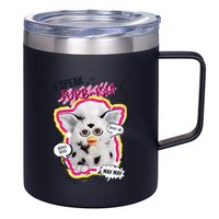 I Speak Furbish! Snowball Retro Vibes Big Chest 12oz Stainless Steel Coffee Mug