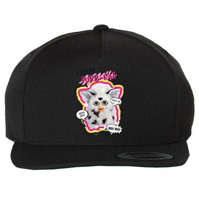 I Speak Furbish! Snowball Retro Vibes Big Chest Wool Snapback Cap