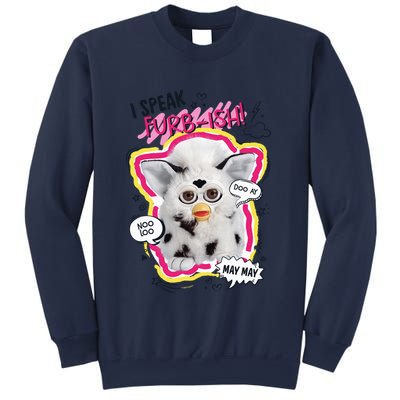 I Speak Furbish! Snowball Retro Vibes Big Chest Sweatshirt