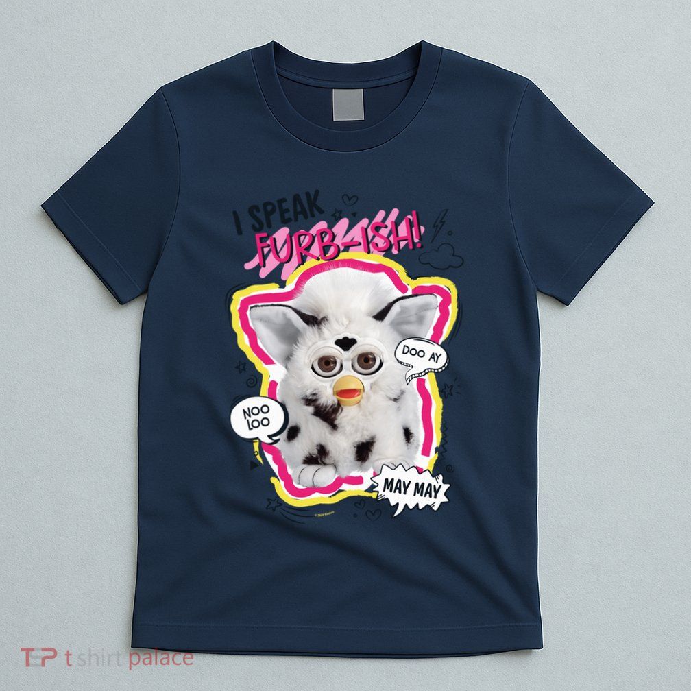 I Speak Furbish! Snowball Retro Vibes Big Chest T-Shirt