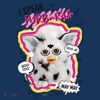 I Speak Furbish! Snowball Retro Vibes Big Chest T-Shirt