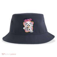 I Speak Furbish! Snowball Retro Vibes Big Chest Sustainable Bucket Hat