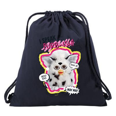 I Speak Furbish! Snowball Retro Vibes Big Chest Drawstring Bag