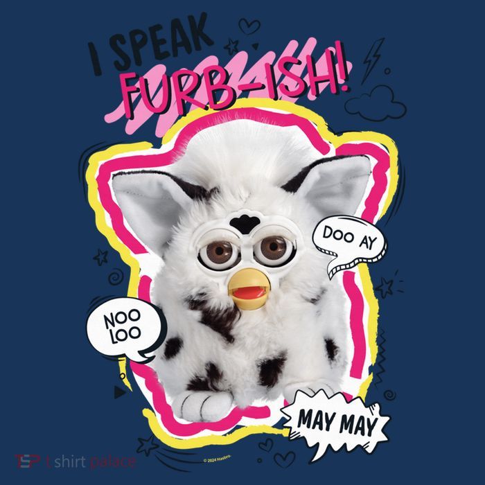 I Speak Furbish! Snowball Retro Vibes Big Chest Flatbill Hat