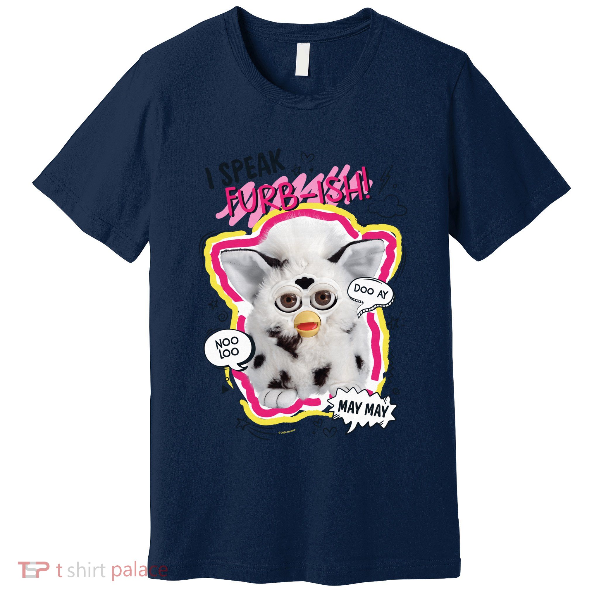 I Speak Furbish! Snowball Retro Vibes Big Chest Premium T-Shirt