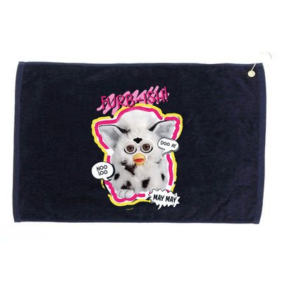 I Speak Furbish! Snowball Retro Vibes Big Chest Grommeted Golf Towel