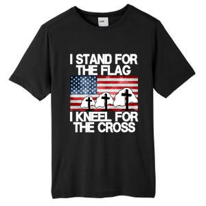 I Stand For The Flag I Kneel For The Cross Usa Patriotic Funny Gift Tall Fusion ChromaSoft Performance T-Shirt