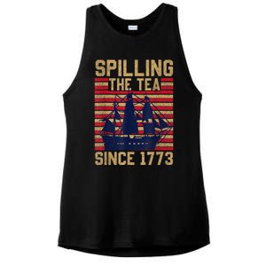 I Stand For This Flag Because Our Heroes Rest Beneath Her Ladies PosiCharge Tri-Blend Wicking Tank