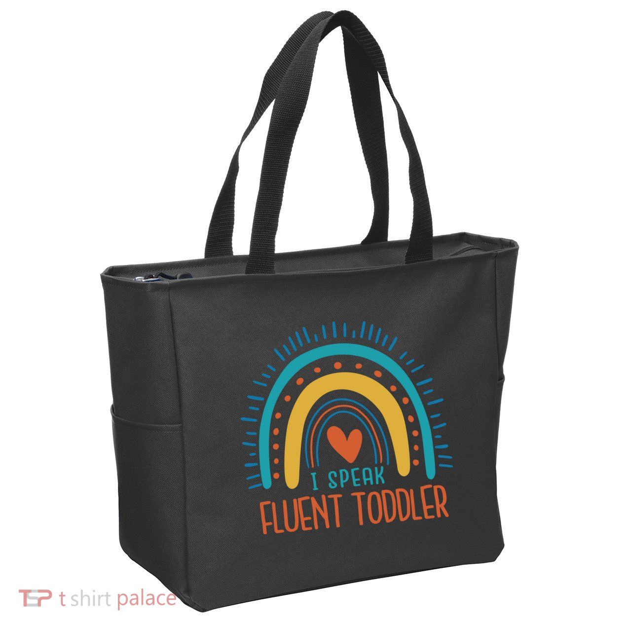 I Speak Fluent Toddler Funny Zip Tote Bag