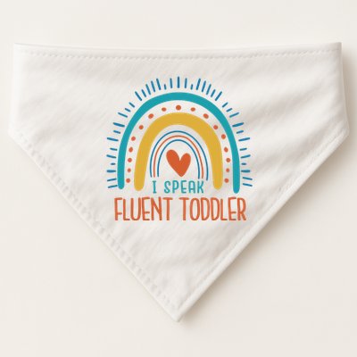 I Speak Fluent Toddler Funny USA-Made Doggie Bandana