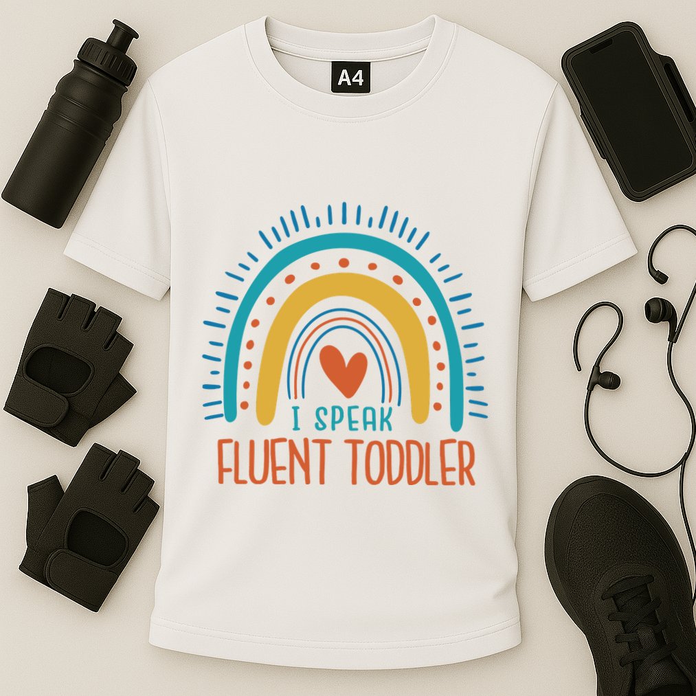 I Speak Fluent Toddler Funny Performance Shirt