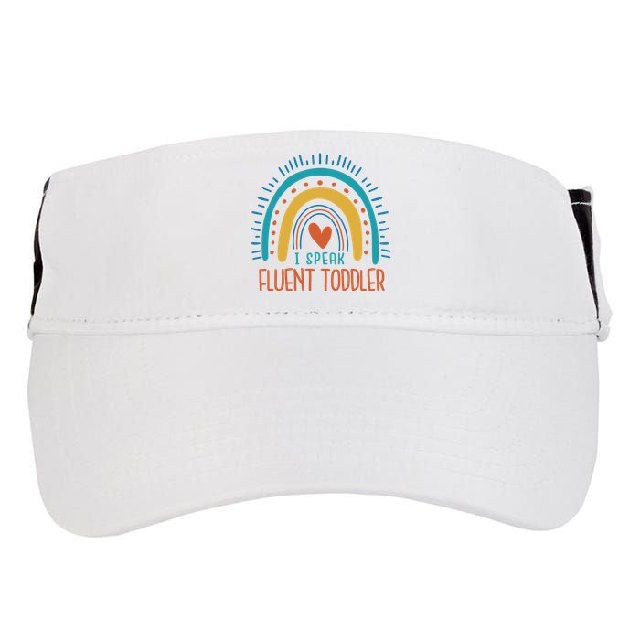I Speak Fluent Toddler Funny Adult Drive Performance Visor