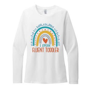 I Speak Fluent Toddler Funny Womens CVC Long Sleeve Shirt