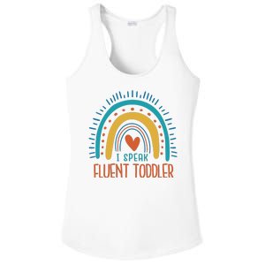 I Speak Fluent Toddler Funny Ladies PosiCharge Competitor Racerback Tank