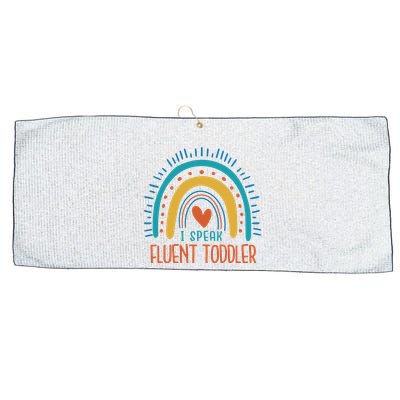 I Speak Fluent Toddler Funny Large Microfiber Waffle Golf Towel