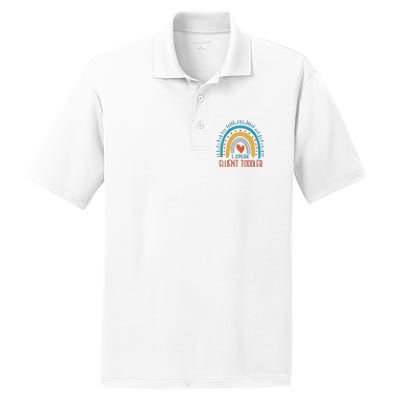 I Speak Fluent Toddler Funny PosiCharge RacerMesh Polo