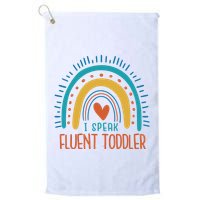 I Speak Fluent Toddler Funny Golf Towel