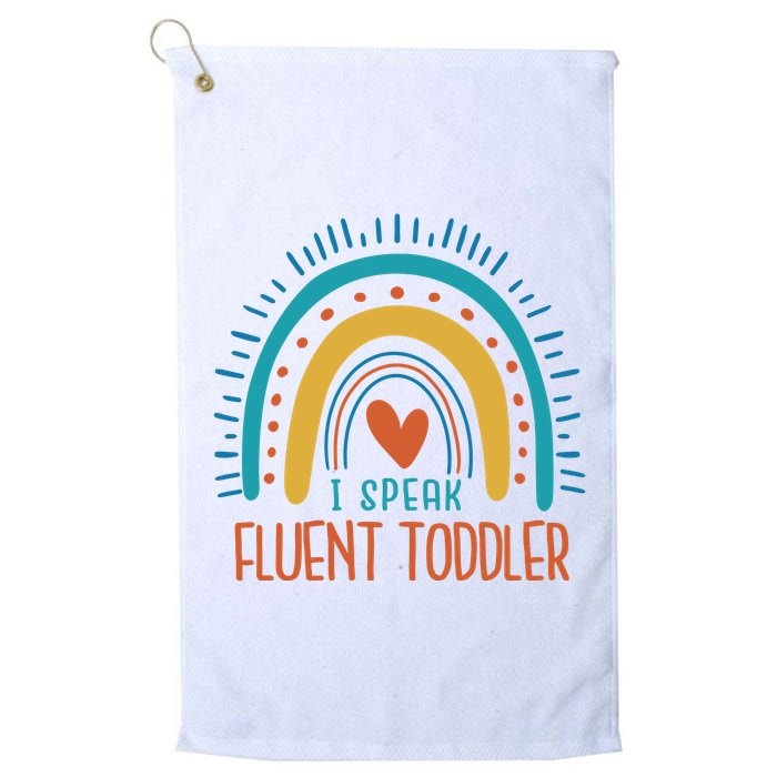 I Speak Fluent Toddler Funny Golf Towel