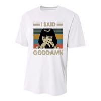 I Said Goddamn Youth Performance Sprint T-Shirt