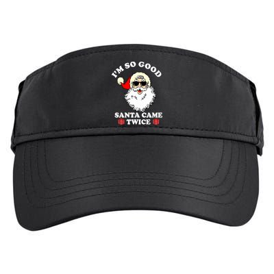 Im So Good Santa Came Twice Holiday Adult Drive Performance Visor