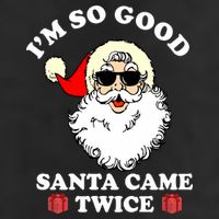 Im So Good Santa Came Twice Holiday Adult Drive Performance Visor