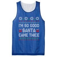 IM So Good Santa Came Twice Santa Matching Couple Christmas Gift Mesh Reversible Basketball Jersey Tank