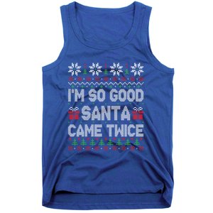 IM So Good Santa Came Twice Santa Matching Couple Christmas Gift Tank Top