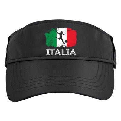 Italian soccer grunge flag Adult Drive Performance Visor