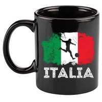 Italian soccer grunge flag 11oz C Handle Ceramic Mug