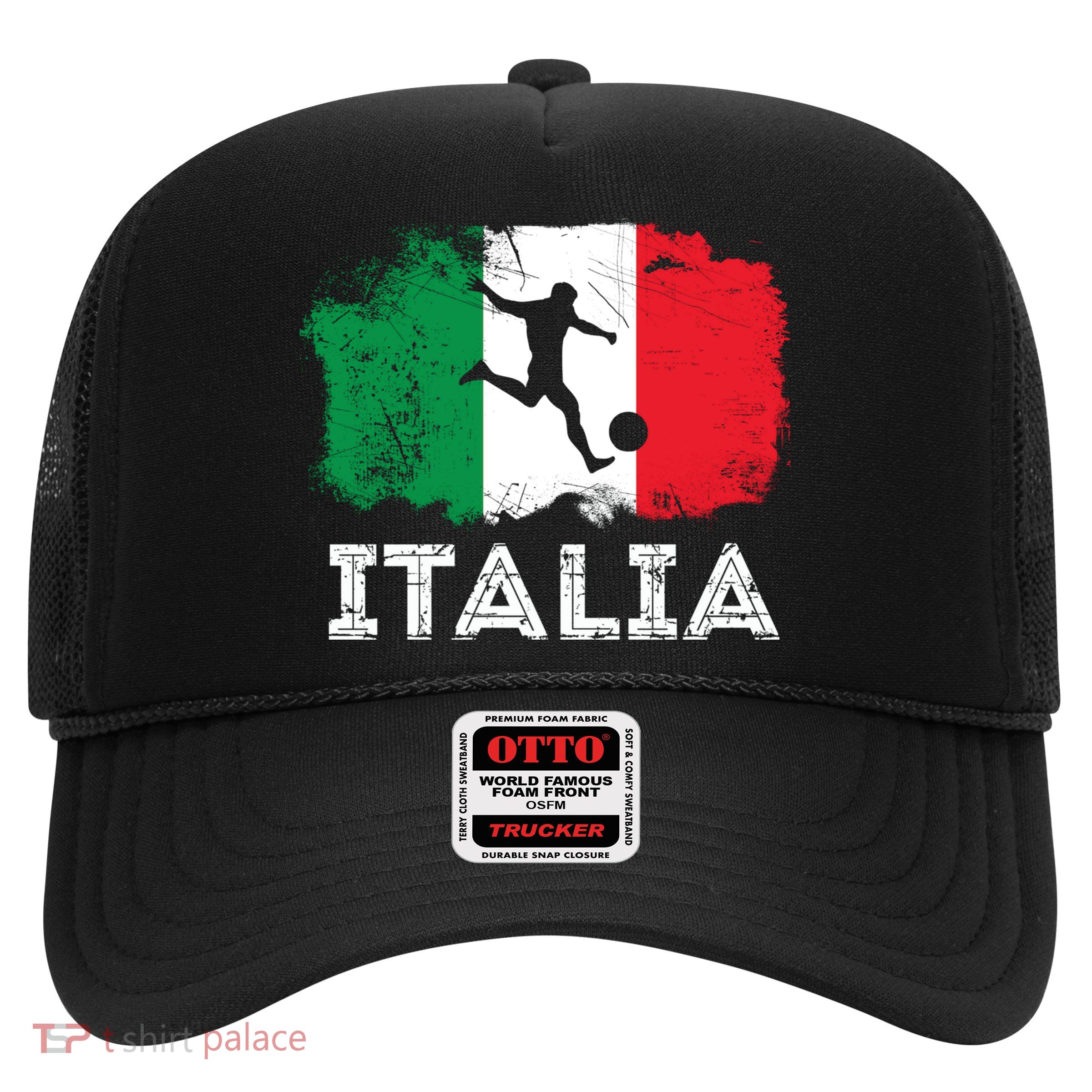 Italian soccer grunge flag Trucker Hat