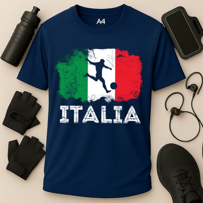 Italian soccer grunge flag Cooling Performance Crew T-Shirt