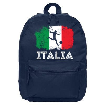 Italian soccer grunge flag 16 in Basic Backpack
