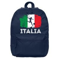 Italian soccer grunge flag 16 in Basic Backpack