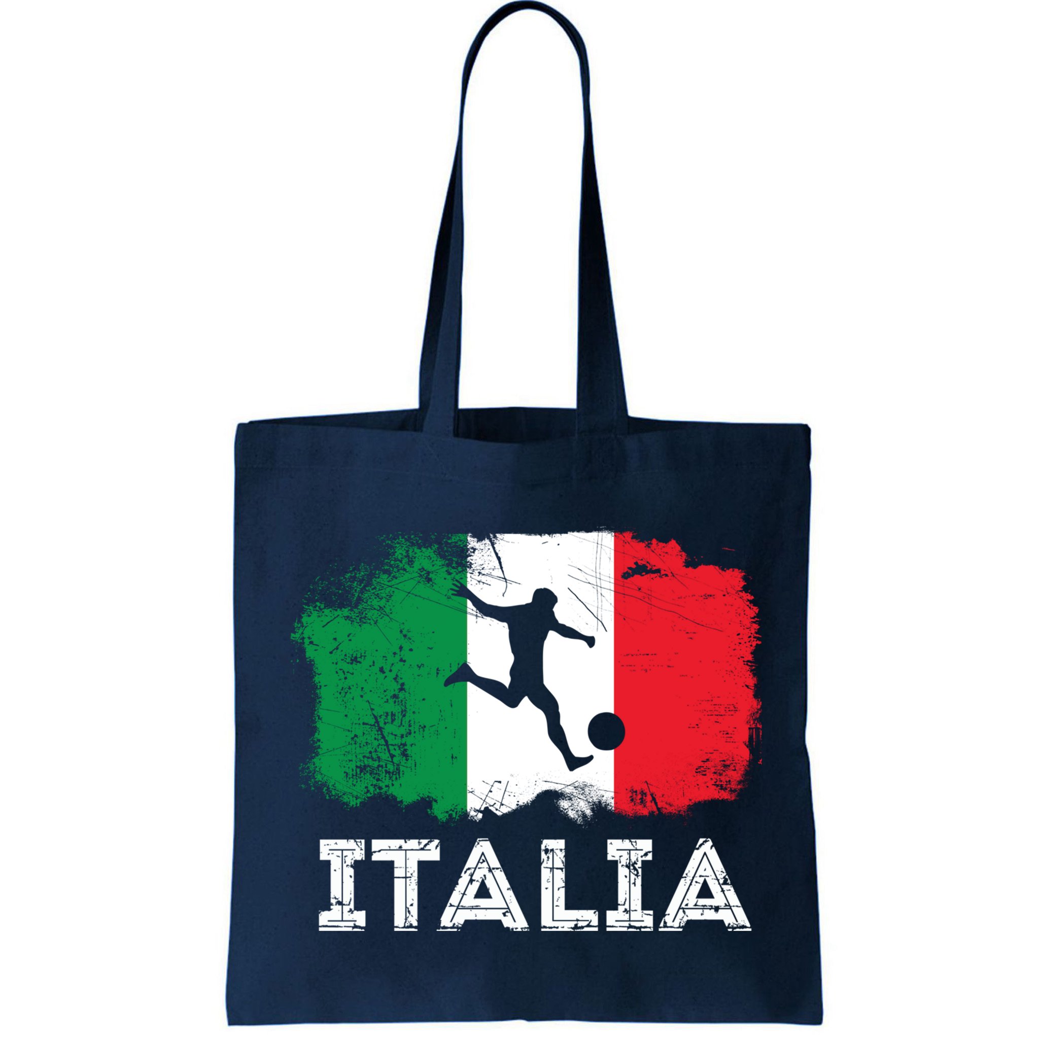 Italian soccer grunge flag Bag