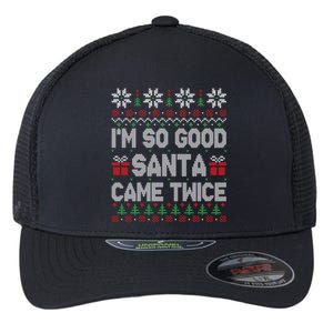 IM So Good Santa Came Twice Santa Matching Couple Christmas Gift Flexfit Unipanel Trucker Cap