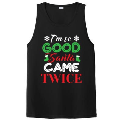 IM So Good Santa Came Twice Ugly Christmas Xmas Gift PosiCharge Competitor Tank