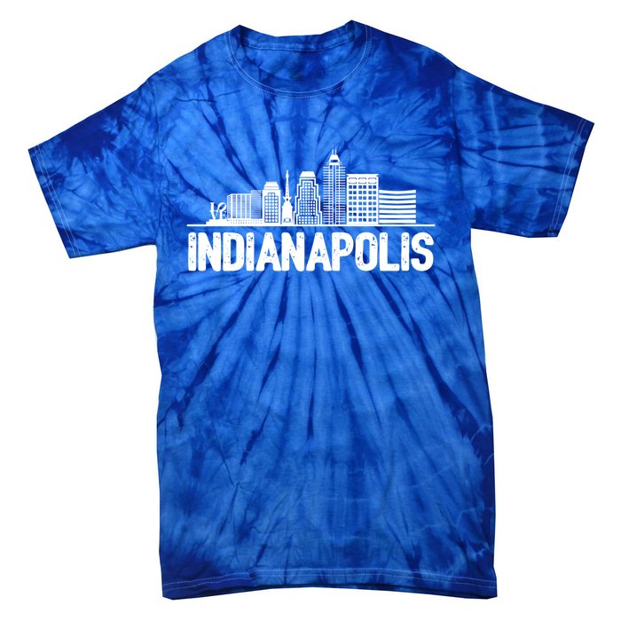 Indianapolis Skyline Gift Tie-Dye T-Shirt