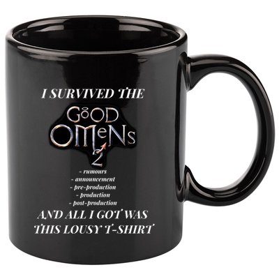 I Survived Good Omens 2 11oz C Handle Ceramic Mug