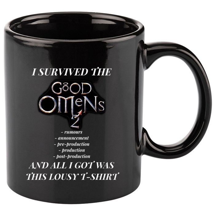 I Survived Good Omens 2 11oz C Handle Ceramic Mug