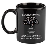 I Survived Good Omens 2 11oz C Handle Ceramic Mug