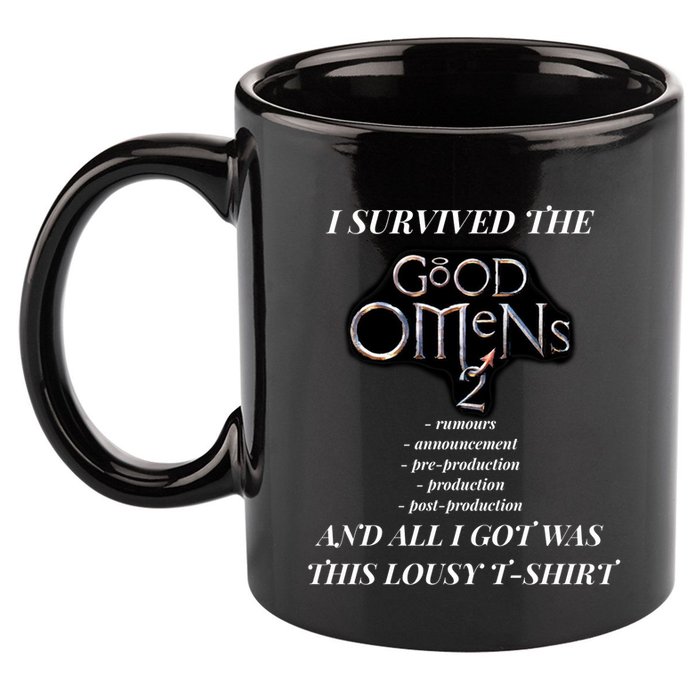 I Survived Good Omens 2 11oz C Handle Ceramic Mug