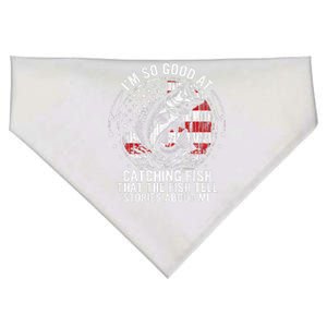 IM So Good At Catching Fish Funny Fishing Fisherman USA-Made Doggie Bandana