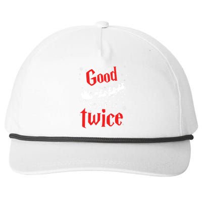 Im So Good Santa Came Twice Snapback Five-Panel Rope Hat