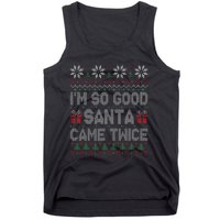 I'm So Good Santa Came Twice Santa Matching Couple Christmas  Tank Top